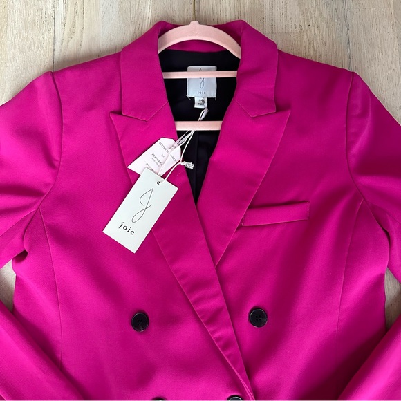 JOIE - NWT - Oversized Hot Pink Blazer S - Picture 7 of 14